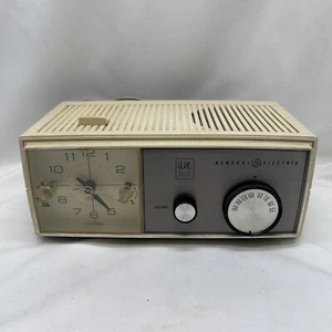 VTG 1960's General Electric Solid State AM Alarm Clock Radio C1432 GE For PARTS - Picture 1 of 12