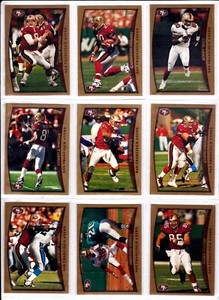 San Francisco 49ers 1998 Topps Team Set (9) Steve Young Jerry Rice Terrell Owens