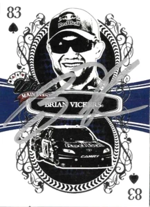 @@2009 WHEELS MAIN EVENT Brian Vickers Signed Autographed Card #18 NASCAR@@ - Picture 1 of 1