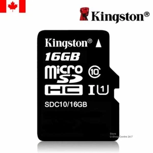 Carte mémoire Micro SD SDHC UHS-I Class10 Kingston 80 Mo/s 16 Go neuve - Photo 1 sur 6