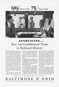 BALTIMORE & OHIO RATIONDOG FOOD & KEN-L - ANUNCIO IMPRESO ORIGINAL VINTAGE - Imagen 1 de 2