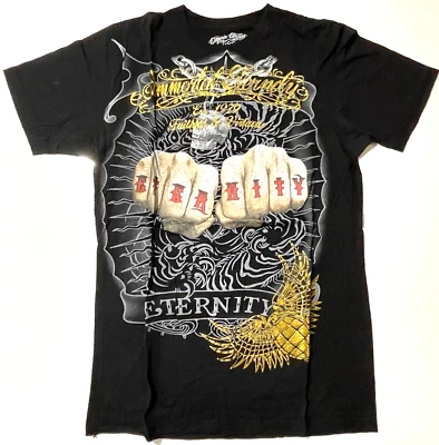 Nueva camiseta de algodón grande con calavera Emperor Eternity vintage sin etiquetas para hombre Foto 1 de 3