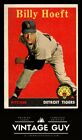1958 Topps #13a 13 Billy Hoeft Name in Yellow Letters, Red Triangle by Foot