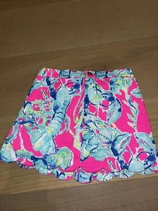 NWT Lilly Pulitzer Mini Colette Skort Girls Size 14 Adjustable Lobsters In Love - Picture 1 of 4