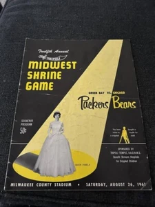 Green Bay Packers Chicago Bears Midwest Shrine Game Program 1961 - Picture 1 of 2