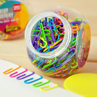 Colored Small Paper Clips Vinyl Coated, 200 Pack 28Mm Assorted Color Mini Paperc