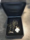 Tiffany & Co. Four Leaf Clover charm with beaded chain in 18k yellow gold