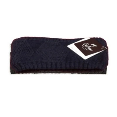 Nuevo con etiquetas Echo Para mujeres Negro Tejido con Cable Vellón Forrado Calentador de Oreja Diadema Envoltura Foto 1 de 3