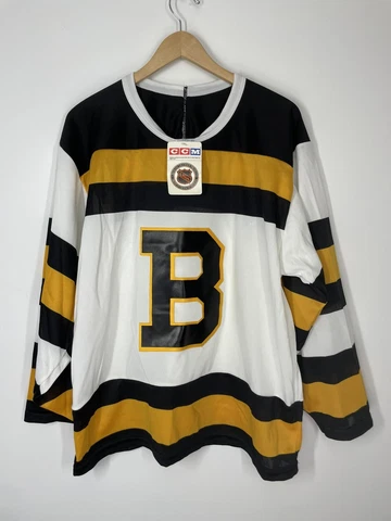 Vintage 1991-92 CCM Maska BOSTON BRUINS Mens NHL 75th TBTC Hockey Team JERSEY L Cover