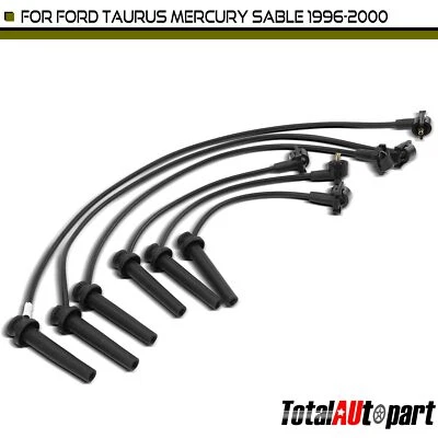 Juego de 6 cables de bujía para Ford Taurus Mercury Sable 1996 1997-2000 V6 3,0 L Foto 1 de 4