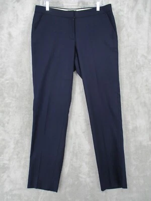 J. Crew Pants Womens 8 Tall Favorite Fit Wool Lightweight Straigt Leg Minimalist - Image 1 of 4