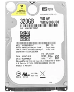 Hard Drive WD 320Gb WD3200BUDT 32 MB Cache 5400Rpm SATA II 2,5 " Inch - Picture 1 of 10