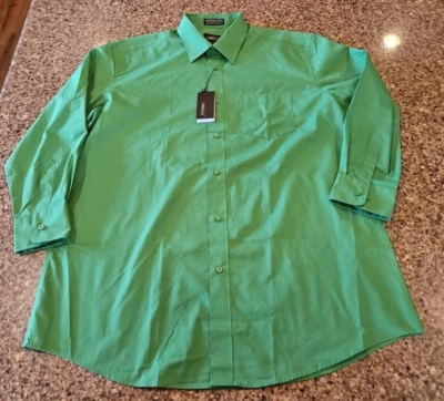 Camisa de vestir Omega Italia para hombre 17-17,5 por 32-33 manga larga nueva con etiquetas Foto 1 de 4