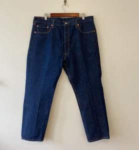 Pantalones de mezclilla Levis 501 con botones lavado oscuro para hombre 40x32 pierna recta - Imagen 1 de 8