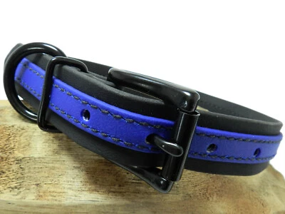 EASY CLEAN Waterproof Strong THIN BLUE LINE Police Dog Collar MADE in USA - Image 1 of 4