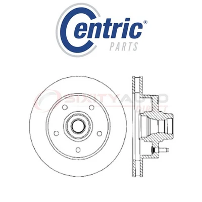 Centric C-TEK Disc Brake Rotor for 1995-1997 Dodge B2500 3.9L 5.2L 5.9L V6 ek - Image 1 of 4