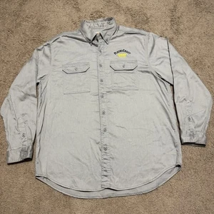 Carhartt FR Camicia Uomo Taglia XL Grigio Regolare FRS003 Resistente alla Fiamma Bottoni - Foto 1 di 7