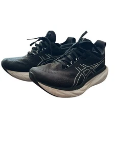 Chaussures de course femme Asics Gel-NIMBUS 25 pointure 7 noir blanc confort rembourrées - Photo 1/6