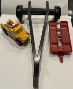 Pair Of Plastic Trailers (Boat & Car) & 911 Lifeguard Truck - Picture 1 of 9