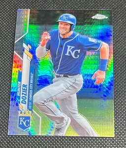 2020 Topps Chrome - Hunter Dozier #63 Hyper Prism Refractor Royals - Picture 1 of 2