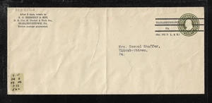 US Precancel Envelope: PA Elizabethtown 1a2 E 30 33 Used (SG Hershey & Son) - Picture 1 of 1