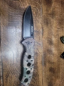 Used Ruko WOODLAND CAMO Folding Pocket Knife - Picture 1 of 3