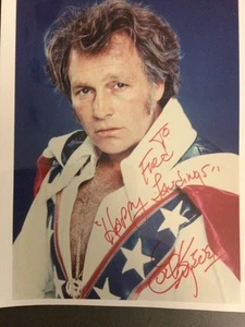 Evel Knievel Stunt Man Autographed Colored Photo 8x10. - Picture 1 of 2