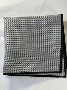 Black/white geometric pocket square/handkerchief - F&F - Picture 1 of 4