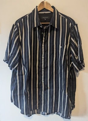 RAG & BONE - 100% Linen striped shirt - Sz XXL - Image 1 of 4
