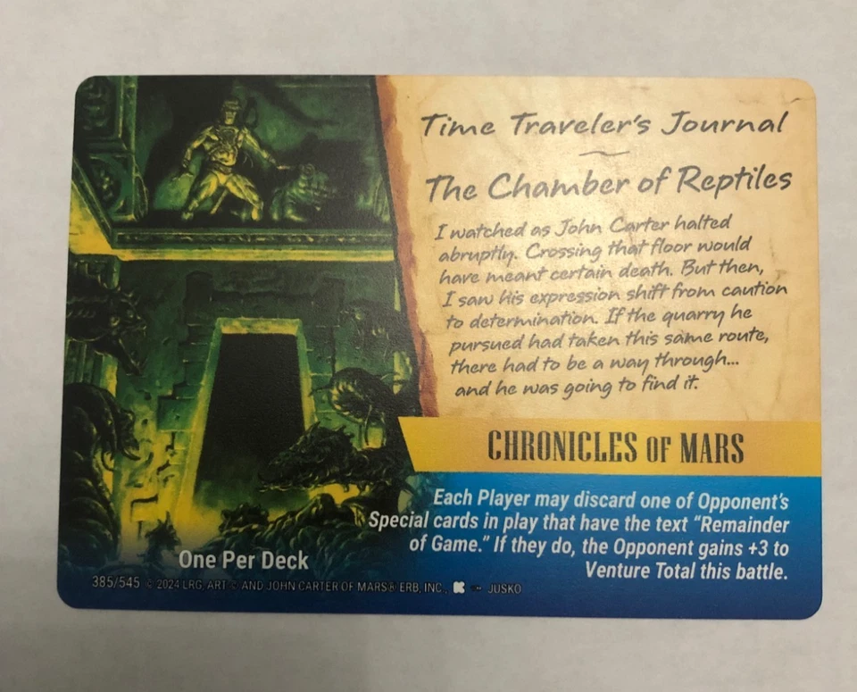 The Chamber of Reptiles Event #385 - OverPower World Legends Prize Pack Card - Image 1 of 1