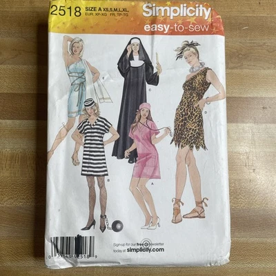 Simplicity Costumes Misses’ Sexy Sewing Pattern 2518 Size XS-XL Vintage Uncut - Image 1 of 3