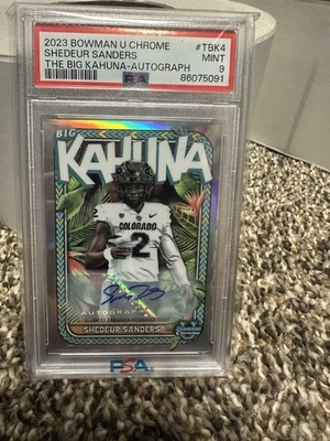 2023 Bowman University Chrome-The Big Kahuna Shedeur Sanders #TBK-4 Auto /150 RC - Image 1 of 2
