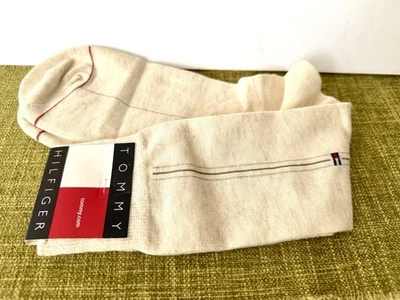 Calcetines de vestir vintage Tommy Hilfiger para hombre beige talla 10-13 nuevos en paquete Foto 1 de 4