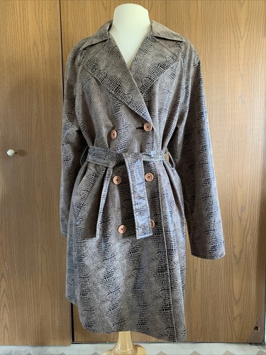 VALENTINO Cappotto donna Valentina vintage marrone nero stampa taglia unica