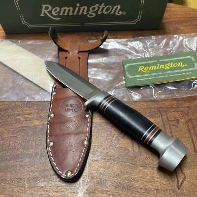 RARE/RETIRED Remington/Camillus UMC RH-31 Fixed Blade Hunting Knife w/Sheath-USA - Image 1 of 4