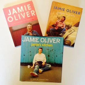 Jamie Oliver Italy Jamie’s Kitchen Happy Days Naked Chef H/C Cookbook Bundle - Picture 1 of 12