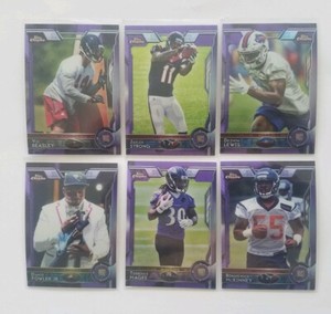 2015 TOPPS CHROME FOOTBALL ROOKIE PURPLE REFRACTOR #1 TO #200 COMPLETE YOUR SET
