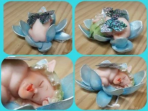 FATA FATINA BABY BOMBONIERE IDEA REGALO NASCITA BATTESIMO - Bild 1 von 1