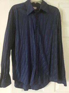 VERSACE CLASSIC BUTTON DOWN STRIPED SHIRT SIZE L PRE OWNED - Picture 1 of 5