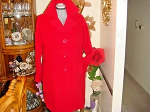 NWT Dollhouse Womens Lined Coat-Color-  RED  -Size-2X  $ 128.00 - Picture 1 of 9