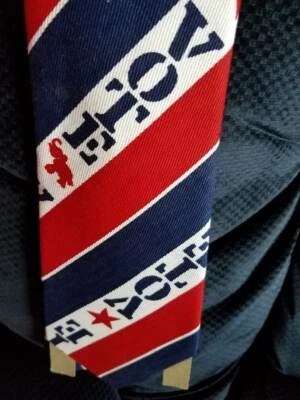 VINTAGE "VOTE" MEN'S 54" TIE MOD ELECTION RED WHITE and BLUE - Image 1 of 2