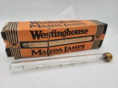 Vintage Westinghouse Mazda B T-8 Lamp Tubular Bulb Med Base 40W 115V 12' NO BOX - Image 1 of 4