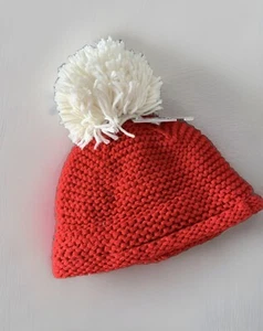 Next Sombrero Bobble Lanudo Bebé Niño Rojo Blanco Talla 3-6 Meses - Imagen 1 de 1