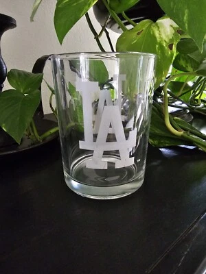 Los Angeles Dodgers 15 Oz. Double Old Fashioned Glass with Etched Dodgers Logo - Image 1 of 3
