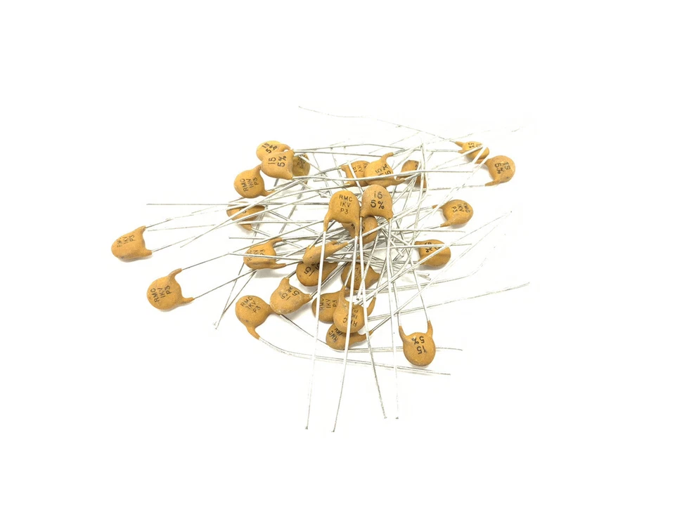 50件装RMC 15pf 1千伏(1000伏)陶瓷电容器-全新旧货 — 第 1/1 张图片