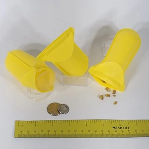 3 Squeeze Top Einhandöffnung Münzhalter, Pille, Medizinhalter, Nuggethalter - Bild 1 von 3