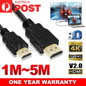 Premium HDMI Cable v2.0 Ultra HD 4K 2160p 1080p 3D High Speed Ethernet HEC - Picture 1 of 6