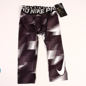 NIKE Pro Cool 3/4 Compression Leggings BLACK 86C024-023 boys size 7 - Picture 1 of 1