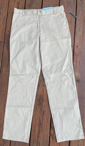 Nautica Childrens Apparel Big Girls Plus SZ 18.5 Uniform Stretch Twill Khaki NWT - Picture 1 of 3