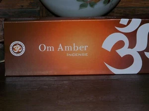 100 gr Natural Amber fragranced Om incense (Approx 1stick/gr) - Picture 1 of 2
